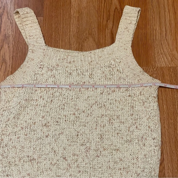 Loft Marled Button Front Cropped Cardigan Sweater Sz S + Tank Top Sz XS - Picture 5 of 10